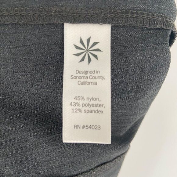 Athleta Pull-On Elastic Tie Waist Athletic Yoga Pants Gray Size 8 - Picture 11 of 12